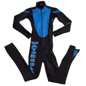 Watercolors Kid's Blue Black Dive Suit Size M